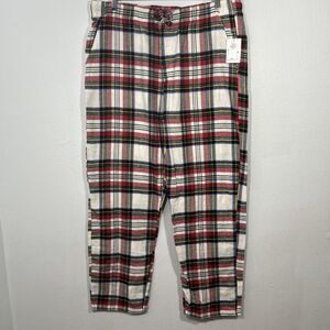 Old Navy Pajama Pants Mens Unisex  XL‎ Multi Pull On Flannel Plaid Loungewear